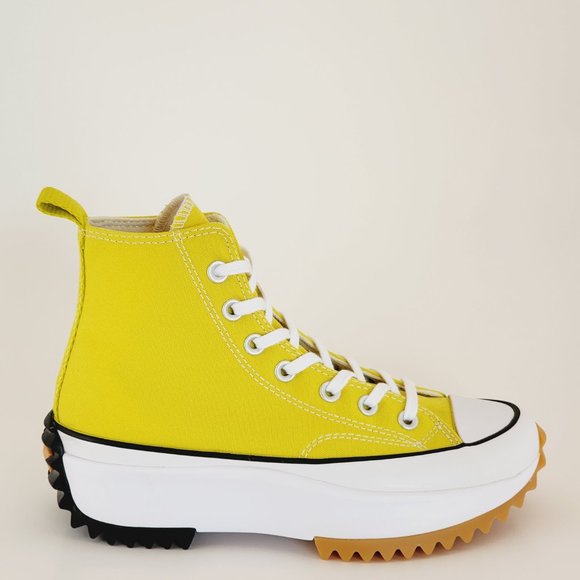 Converse Run Star Hike Hi 'Bitter Lemon' Women's Platform Sneakers A01365C NWT - Picture 2 of 6
